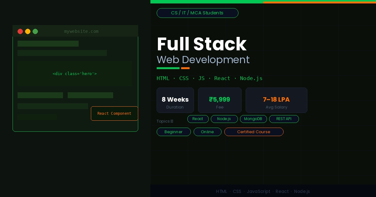 Full Stack Web Development