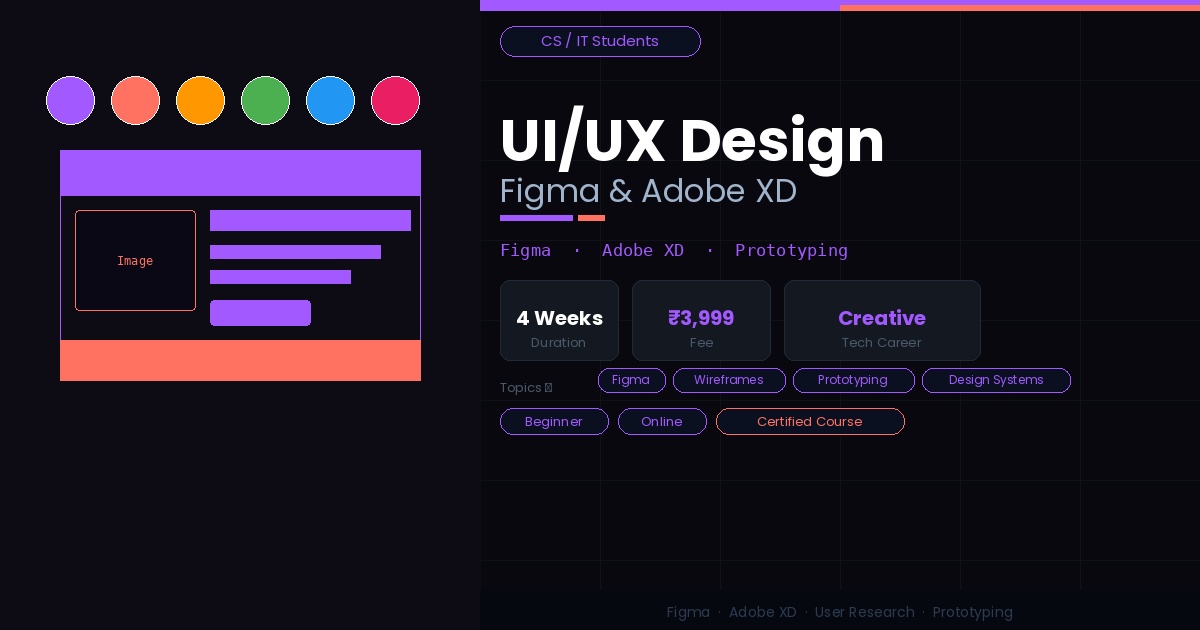 UI/UX Design with Figma & Adobe XD